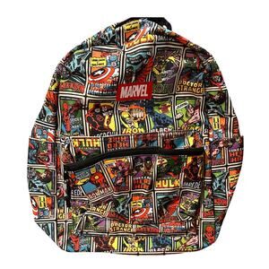 Marvel Comics Classic Superhero Backpack Hulk Spiderman Doctor Strange, NWOT